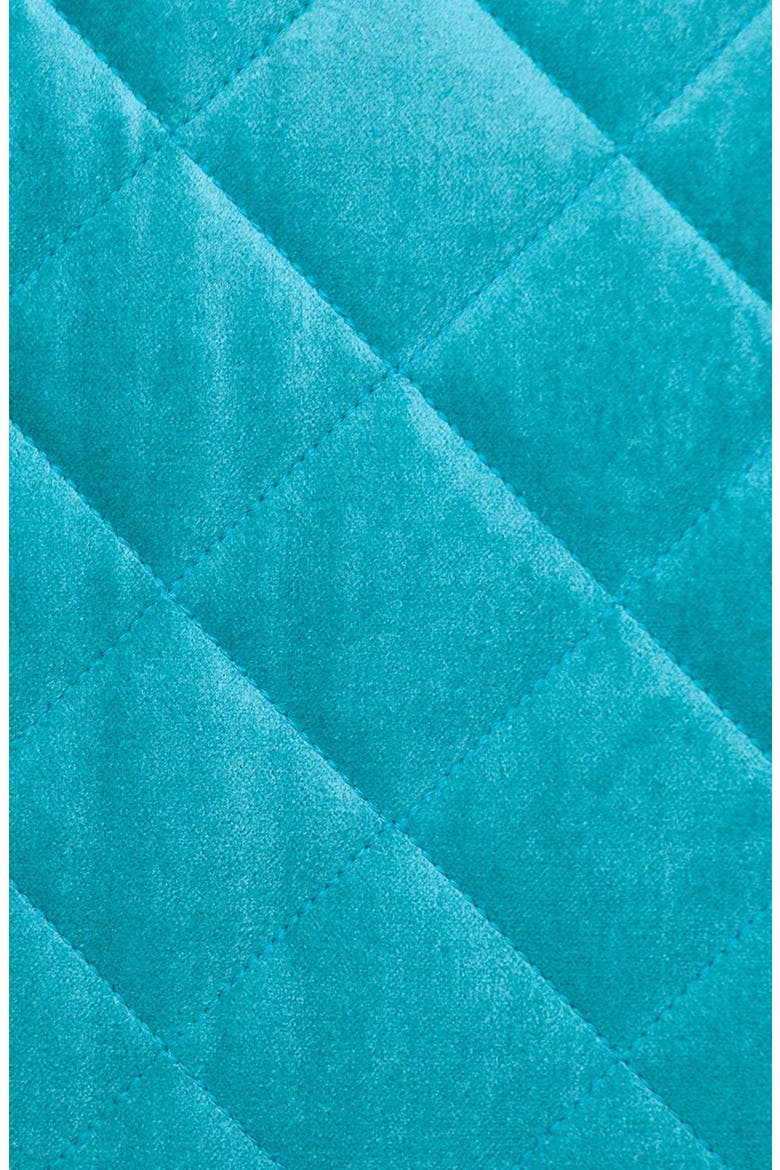 Milo Quilted Throw Pillow, Alternate, color, AQUA