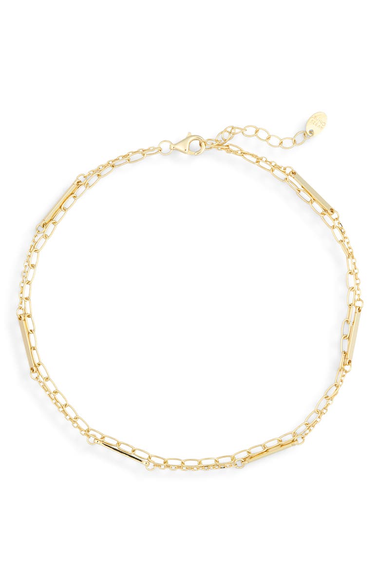 ARGENTO VIVO Variated Triple Anklet, Main, color,