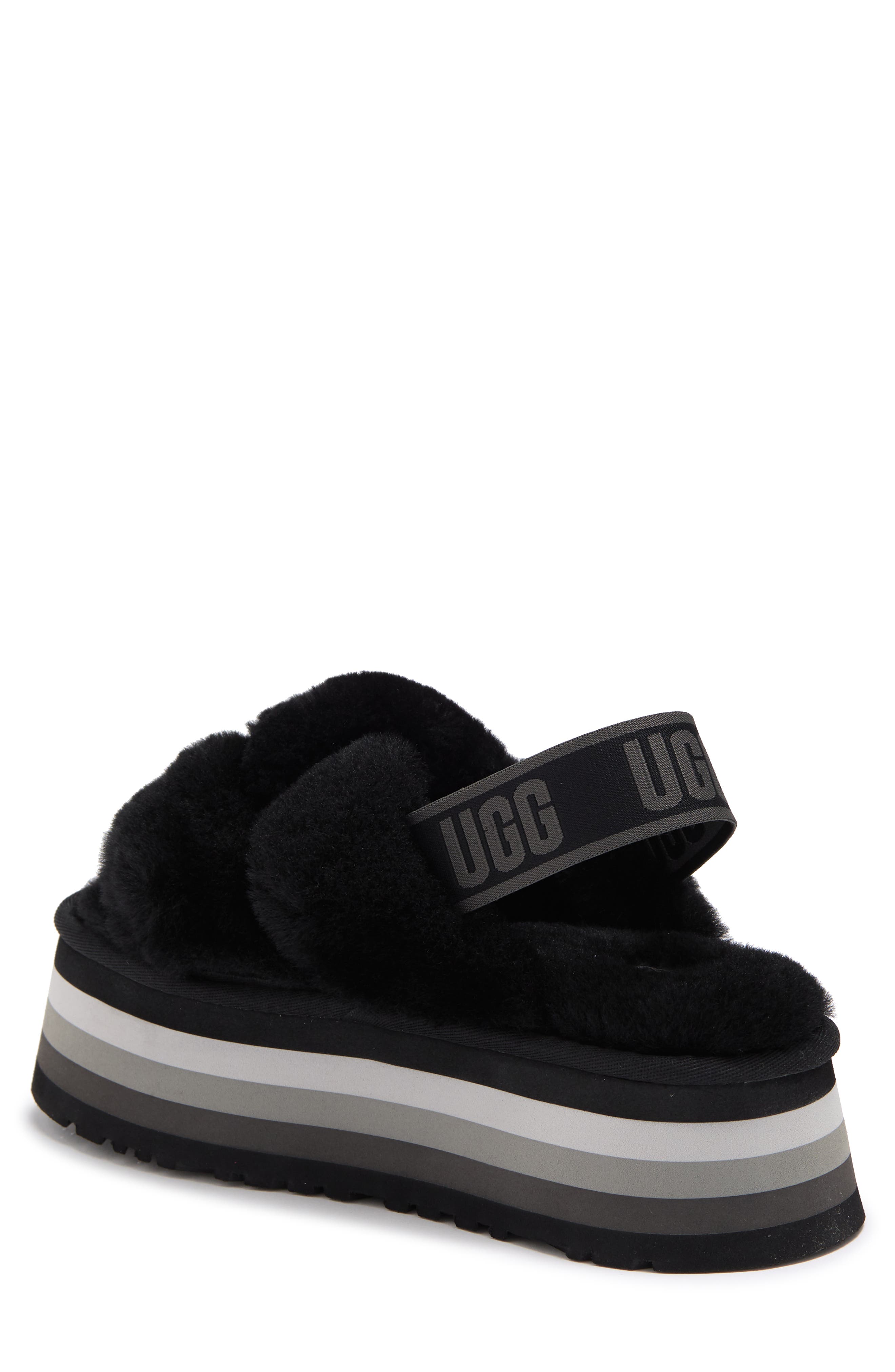 UGG<sup>®</sup> Disco Knot Genuine Shearling Slide, Alternate, color, 