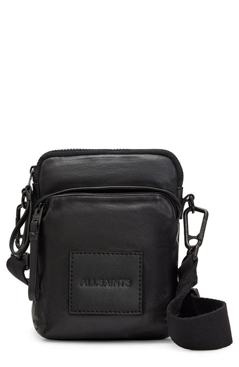 Falcon Leather North/South Crossbody Pouch