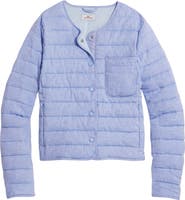 vineyard vines Lightweight Linen Puffer Jacket