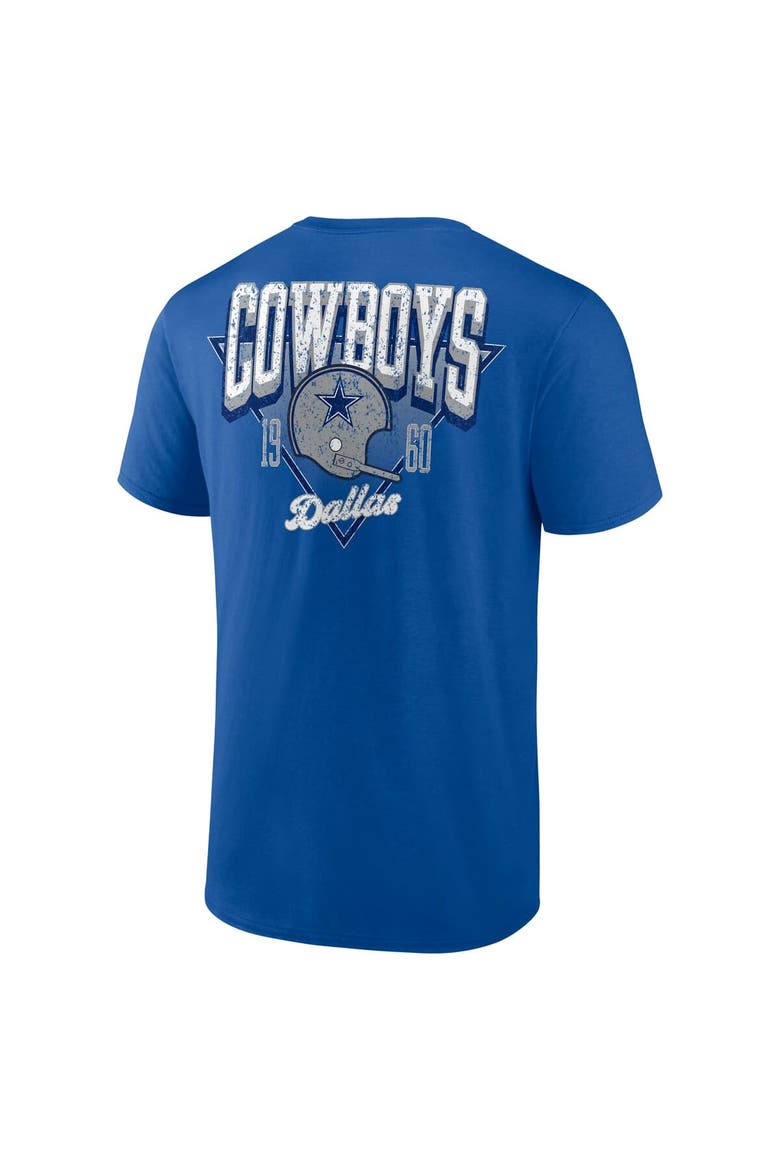 Men's Fanatics Royal Dallas Cowboys Never Over T-Shirt, Alternate, color, Royal