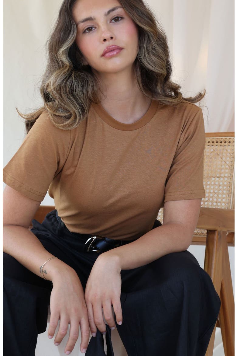 Hemp Neutral T-Shirt, Main, color, burnt orange