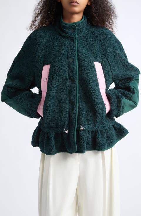 Recycled Polyester Drop Shoulder Jacket