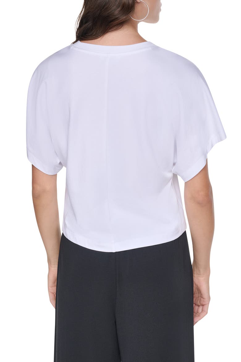 Dolman Sleeve Logo T-Shirt, Alternate, color, WHITE