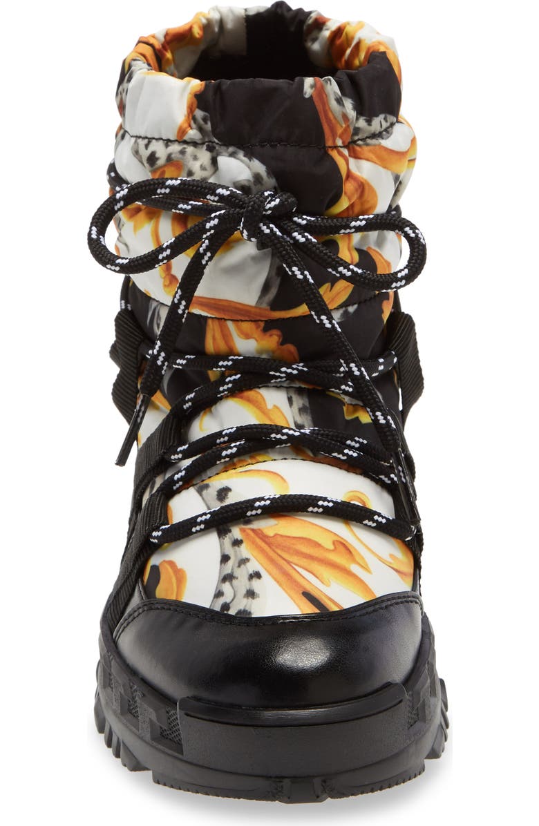 Versace Greca Rhegis Waterproof Snow Boot, Alternate, color,