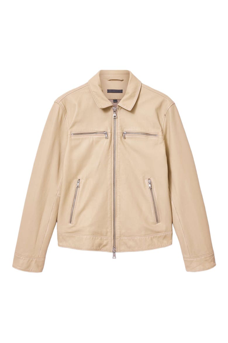 Nicholas Burnished Sheepskin Leather Jacket, Alternate, color, FADED TWINE
