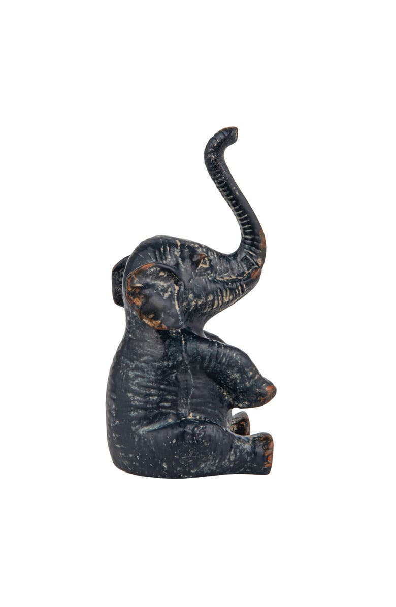 Storied Home Pewter Elephant Ring Holder, Alternate, color, Bronze
