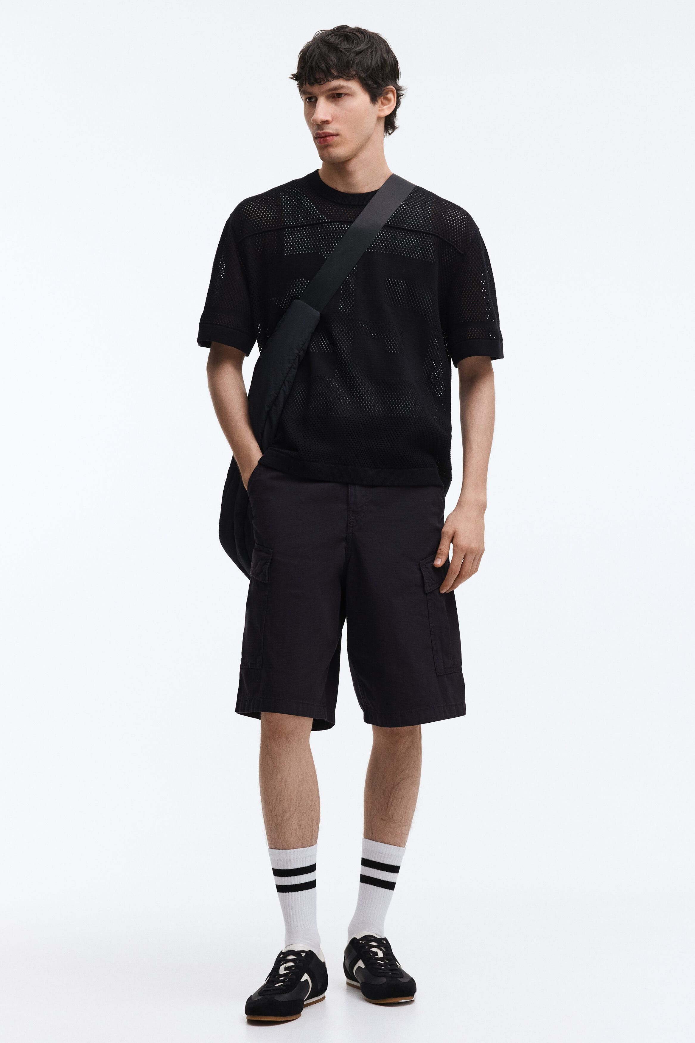 Loose Fit Cotton Cargo Shorts - image 2
