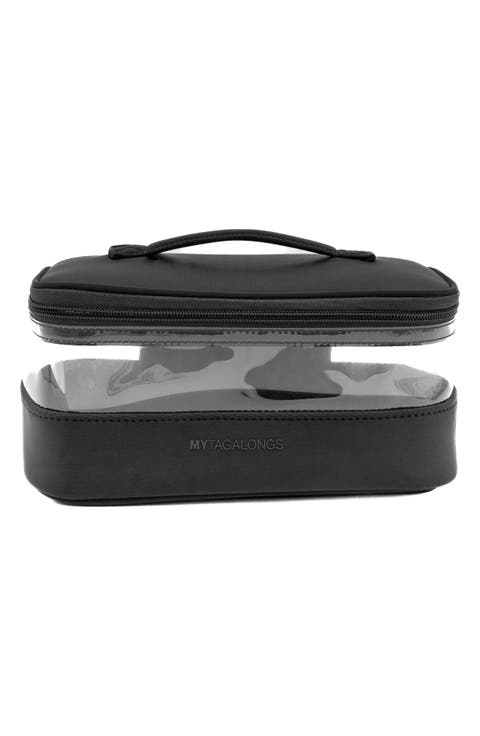 Medium Clear Train Zip Case