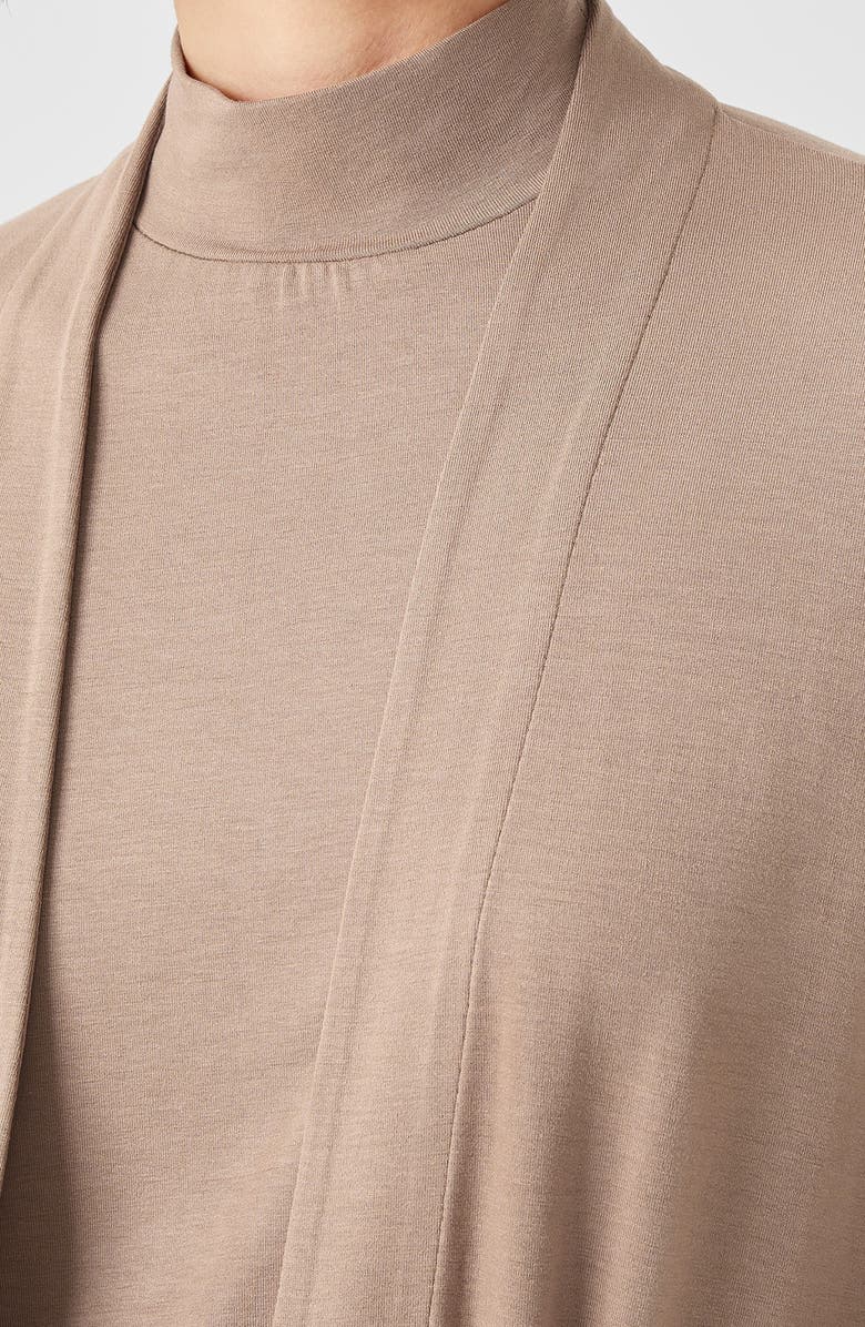 Eileen Fisher Boxy Longline Jersey Jacket, Alternate, color, Barly