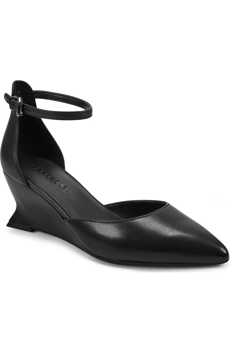 Aerosoles Isra Ankle Strap Wedge Pump, Main, color,