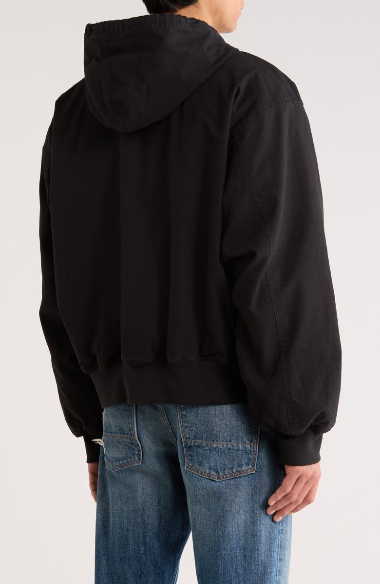 BP. Hooded Lined Canvas Jacket, Alternate, color, Black Washed