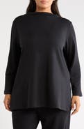 Eileen Fisher Funnel Neck Tunic Top
