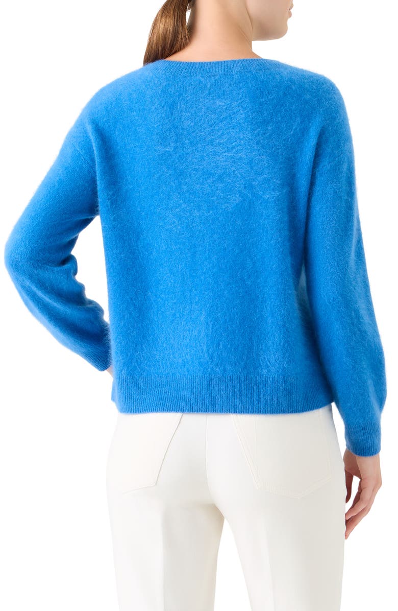 Akris Cloud Brushed Cashmere Sweater, Alternate, color, Twilight