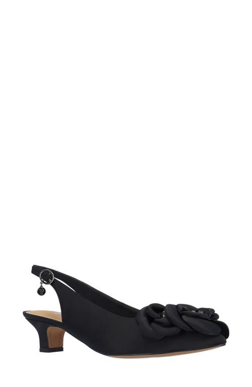 J. Reneé Jozey Pointed Toe Slingback Pump In Black