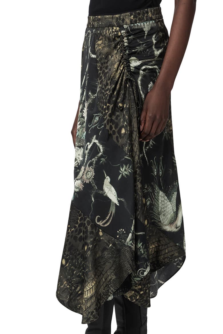 Arleen Print Midi Skirt, Alternate, color, TARAVAO SOFT GREEN