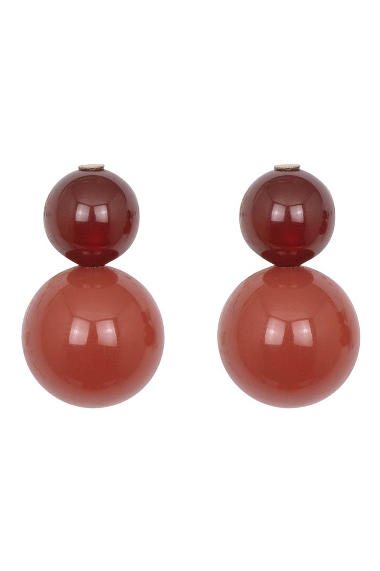 Cara Drop Earrings, Main, color, CARNELIAN