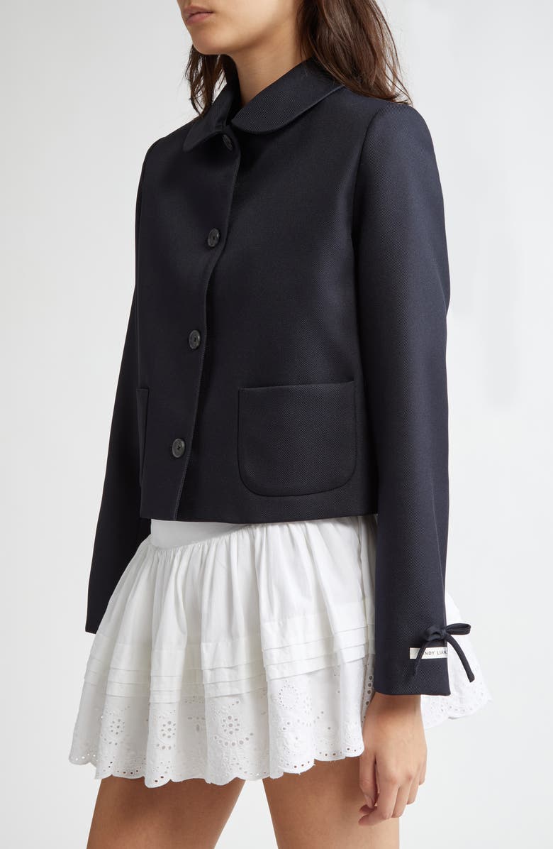 Sandy Liang Ditto Crop Jacket, Alternate, color, 