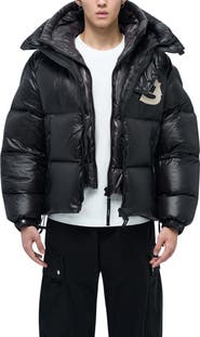AlphaStyle Kudu Hooded Puffer Down Jacket
