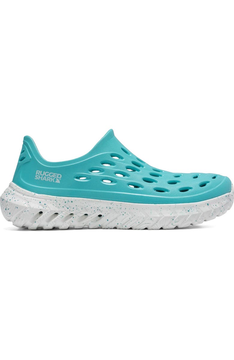 RUGGED SHARK Ladies Rift Slip-On Water Shoes, Alternate, color, Teal