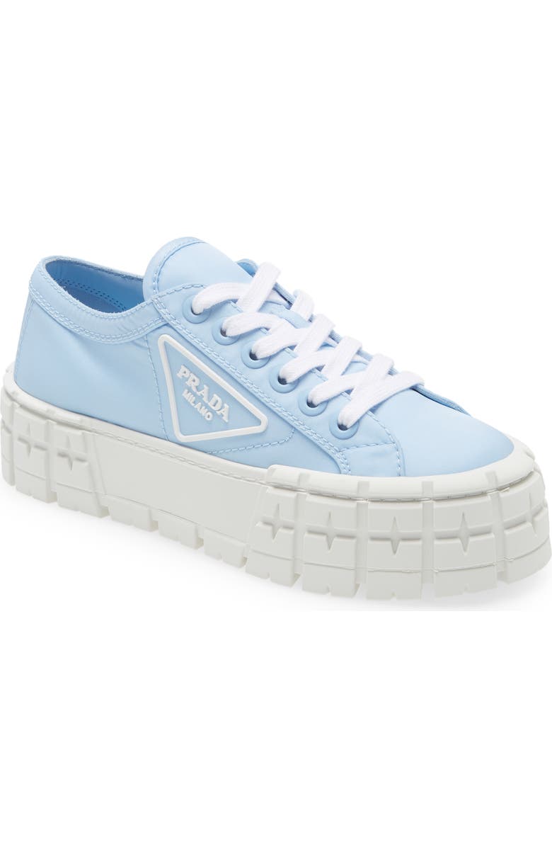 Prada Double Wheel Platform Sneaker, Main, color,