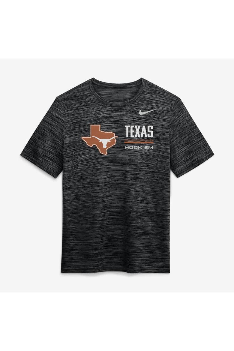 Men's Nike Black Texas Longhorns Sideline Velocity Dri-FIT T-Shirt, Alternate, color, Black