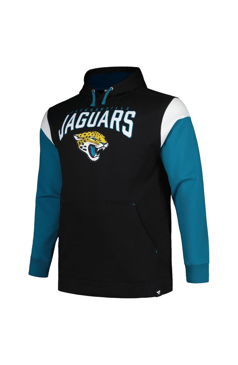 PROFILE Men's Profile Black Jacksonville Jaguars Big & Tall Trench Battle Pullover Hoodie, Alternate, color, 