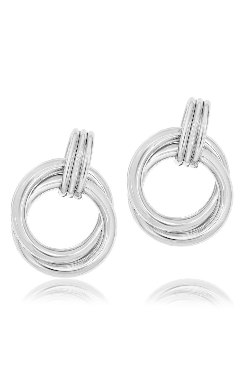 SHYMI Twisted Loop Drop Earrings, Alternate, color, Silver