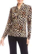 Karen Kane Wrap Front Ruched Top