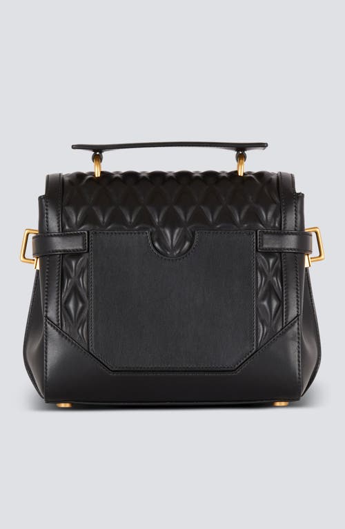 Balmain Bbuzz 23 Quilted Lambskin Satchel Bag