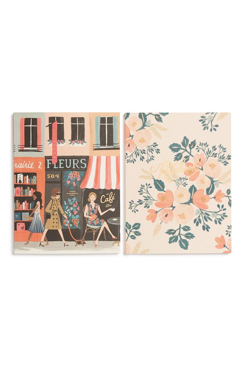 'Parisian' Notebooks, Main, color, PINK