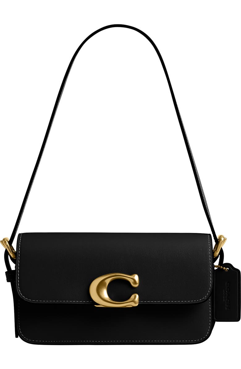 COACH Zoe Refined Calf Leather Shoulder Bag, Main, color,