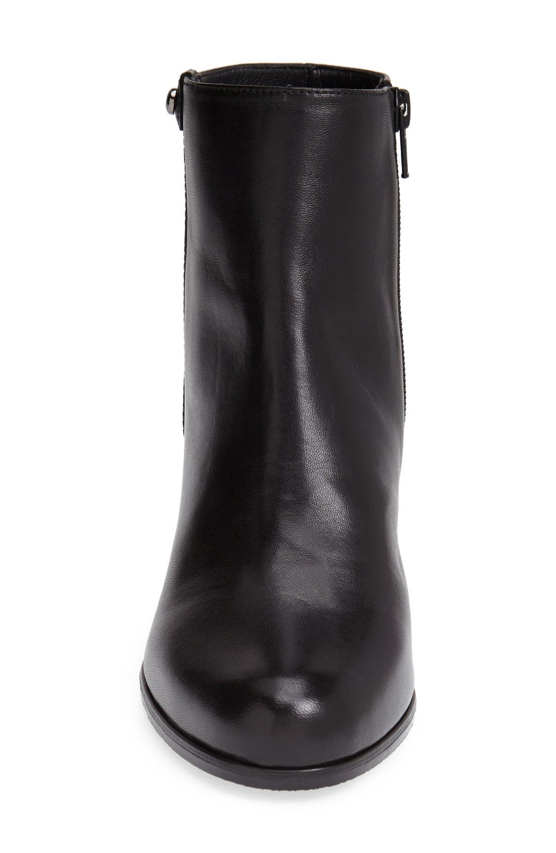 'Sidetrack' Wedge Bootie, Alternate, color, BLACK NAPPA
