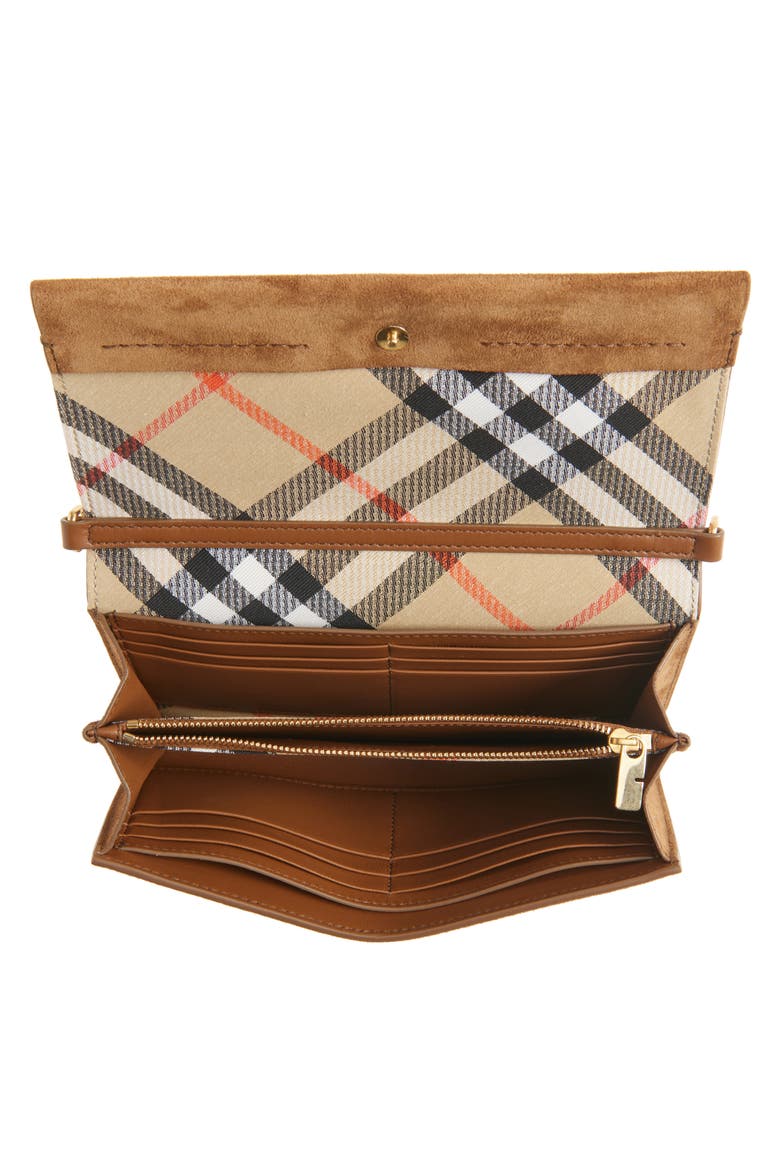 Cotswolds Suede Wallet on a Chain, Alternate, color, HAZEL