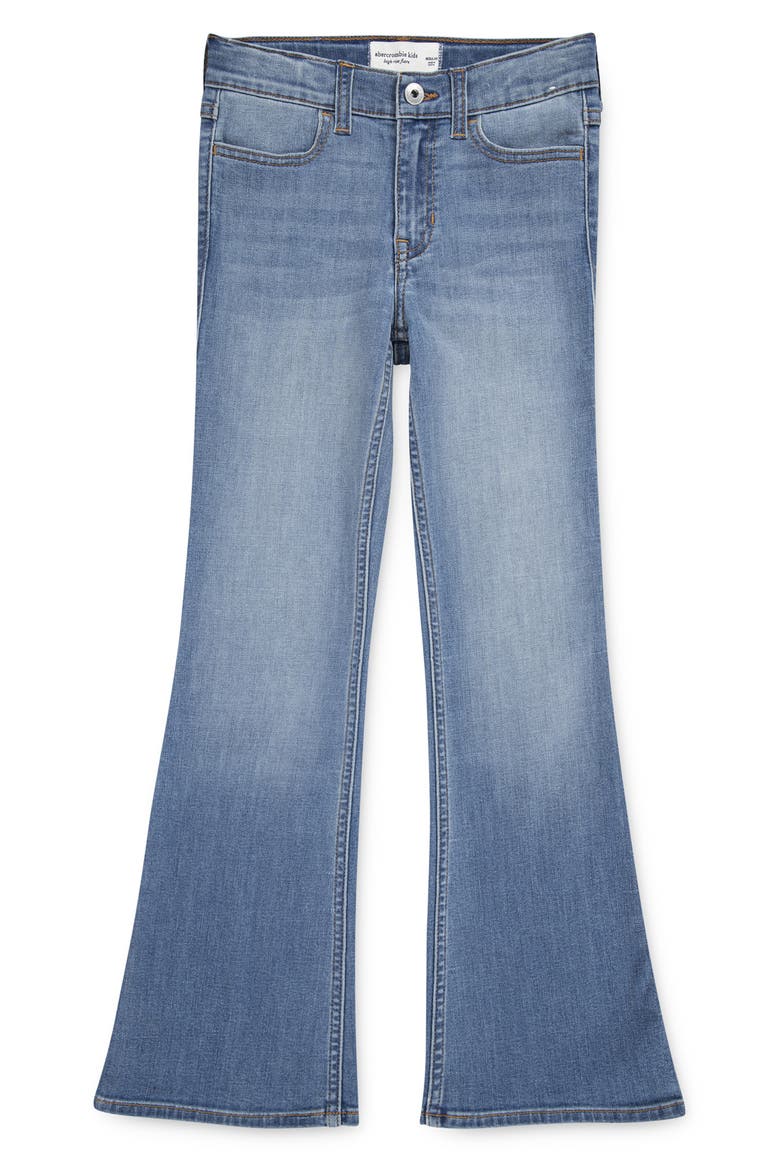 Kids' High Waist Flare Jeans, Main, color, TWILIGHT