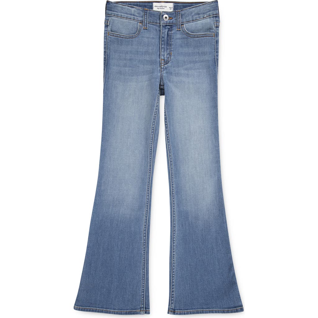Abercrombie Kids Kids' High Waist Flare Jeans In Blue