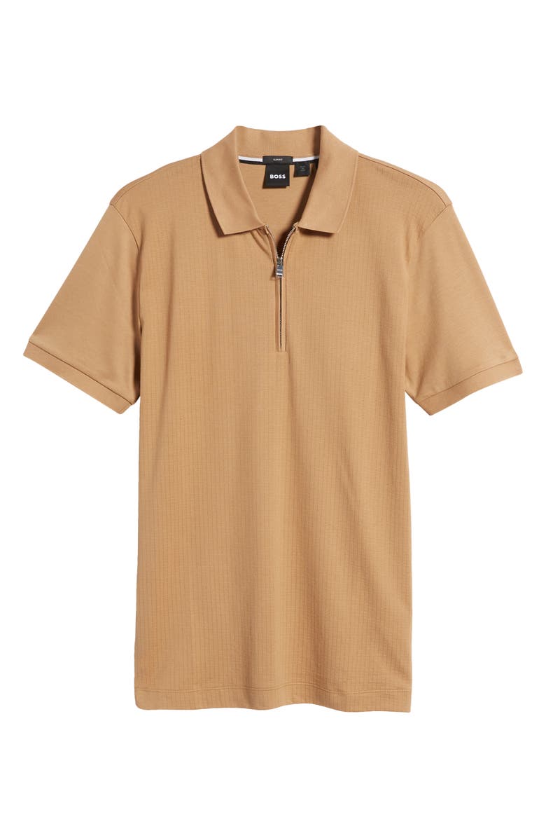 BOSS Polston Half Zip Polo, Alternate, color, 
