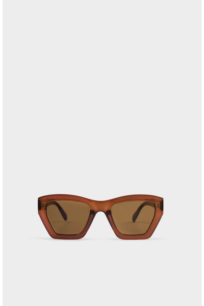 Palma Sunglasses, Main, color, Chocolate Transparent