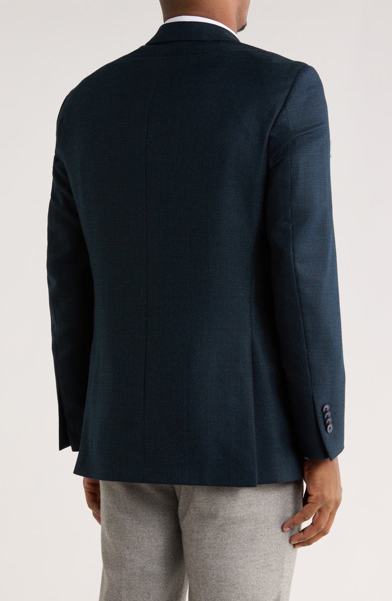 Peter Millar Textured Wool Sport Coat, Alternate, color, Green