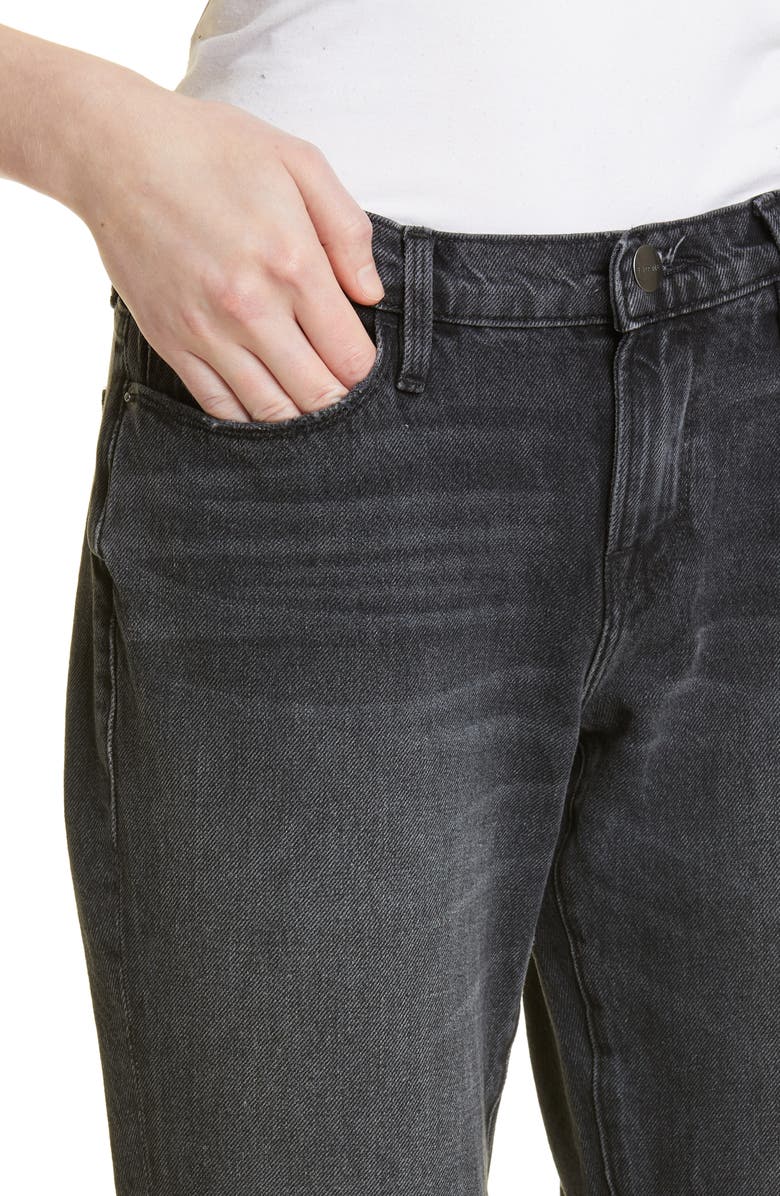 FRAME Le Garcon Ripped Crop Straight Leg Boyfriend Jeans, Alternate, color,