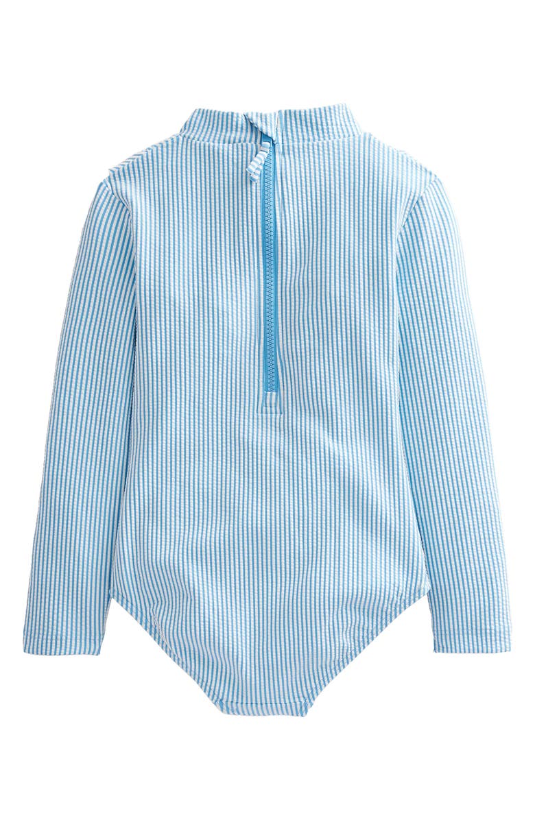 Mini Boden Kids' Embroidered Long Sleeve One-Piece Swimsuit, Alternate, color, 