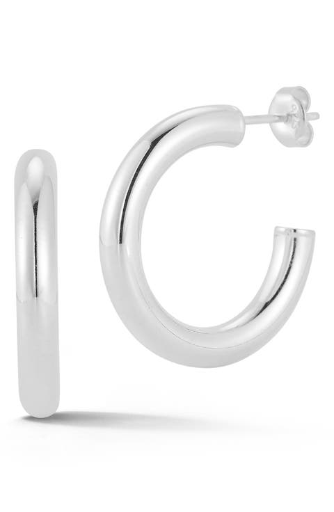 1-Inch Hoop Earrings