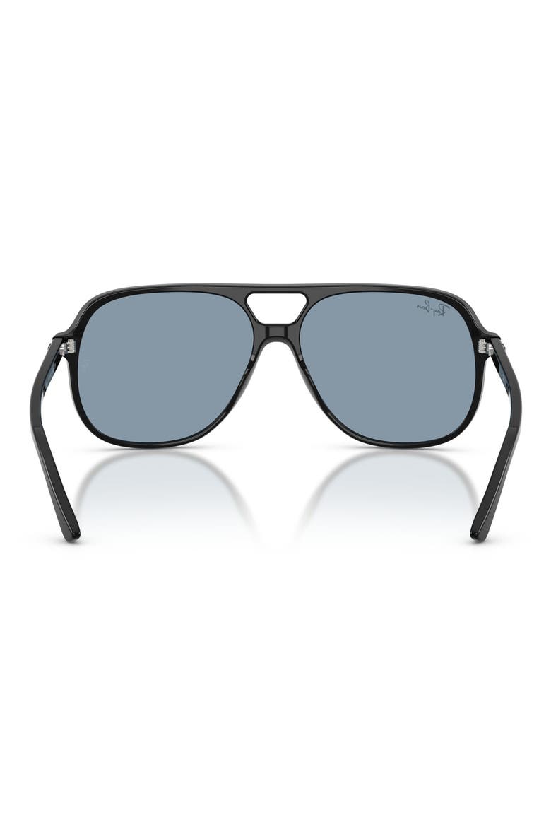 Bill 60mm Square Sunglasses, Alternate, color, BLACK / BLUE