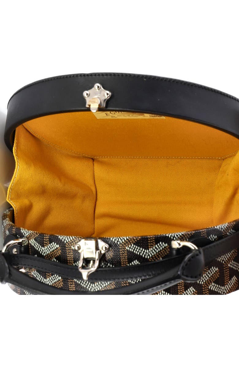 Pre-Owned Goyard Alto Hatbox Bag Coated Canvas, Alternate, color, Black