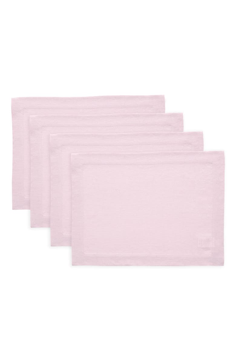 Solino Home Linen Placemats - Sonoma, 14" x 19", Main, color, Ice Lilac