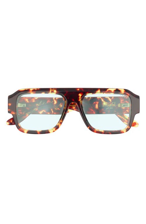 Dezi Miami 56mm Flat Top Sunglasses In Brown