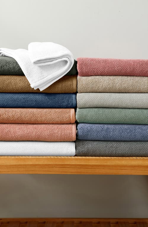 Woven & Weft 2-pack Cotton Bath Towels In Chambray Blue