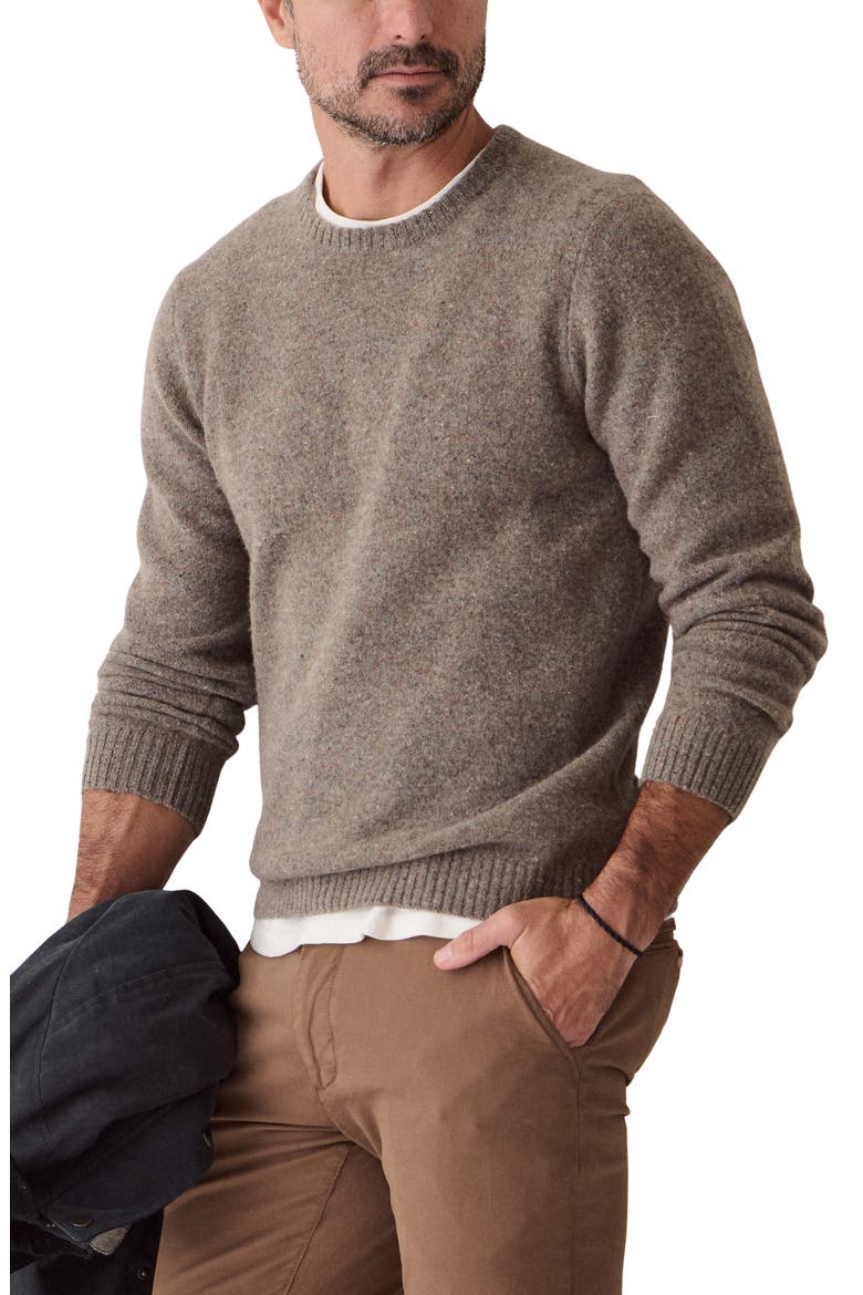 Merino Wool Crewneck Sweater, Main, color, WILD SAGE
