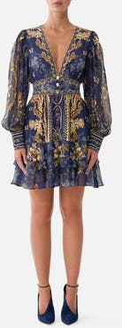Camilla Button Front Frill Dress